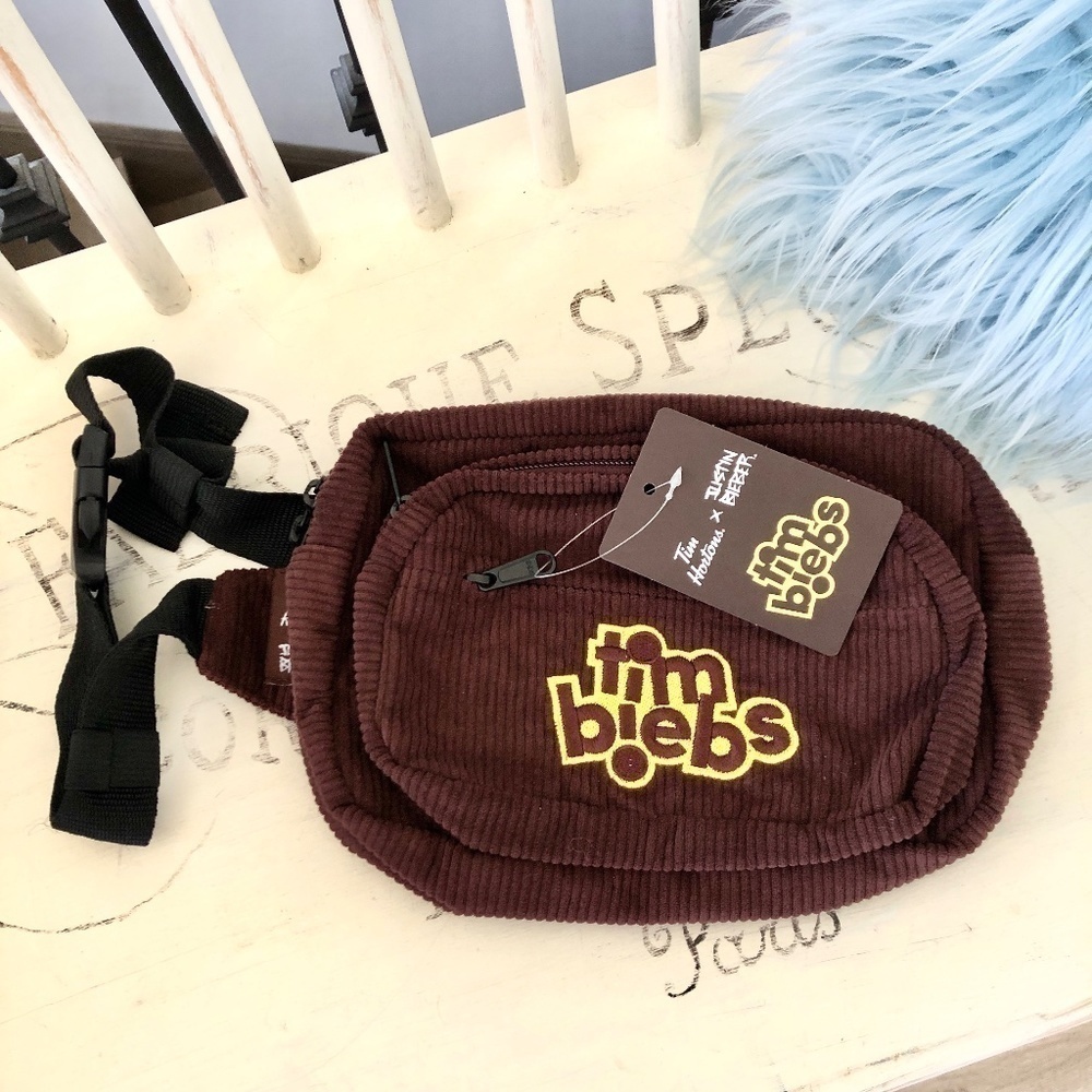 Justin Bieber, X, Tim Hortons, Tim Biebs, Fanny Pack, New With Tags